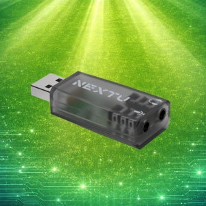 이지넷 USB-A 외장 사운드카드 3.5mm 스피커 마이크 포트 변환 NEXT-AV2305