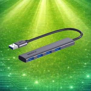 이지넷 미니 슬림 휴대용 멀티 4포트 USB3.0 5Gbps 무전원 허브 유고르 694U3