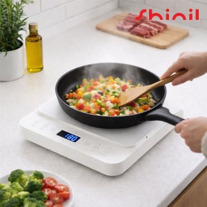 신일 1구 인덕션 레인지 2000W 10단 온도조절 180분 타이머 SHL-WT40CP