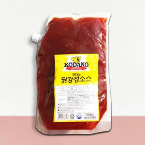 [델리차차] 코다노 닭강정소스 2kg 닭꼬치 양념치킨 매콤달콤 양념장 대용량 업소용