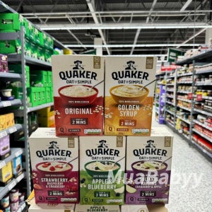 (1박스 10포) 퀘이커 오트 소 심플 오트밀 영국산 즉석 귀리죽 해외직구 스트로베리 라즈베리 크랜베리 26.9 1 박스