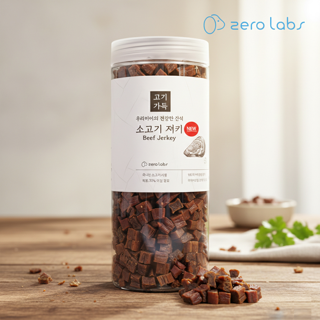 제로랩스 <b>웰니스</b> 고기가득 강아지간식 애견간식 소고기, 1kg, 1개