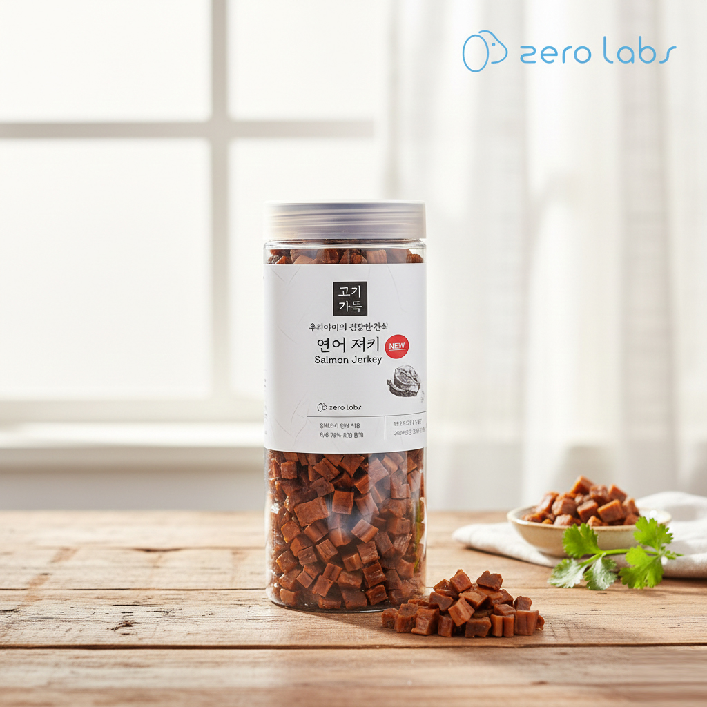 제로랩스 <b>웰니스</b> 고기가득 강아지간식 애견간식 연어, 1kg, 1개