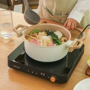 신일 1구 인덕션 전기 레인지 가정용 휴대용 업소용 탕비실 캠핑 프리스탠딩, 블랙