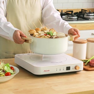 신일 1구 인덕션 전기 레인지 가정용 휴대용 업소용 탕비실 캠핑 프리스탠딩, 화이트