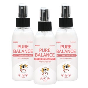 퓨어프렌즈 강아지고양이 미스트 털 영양 보습 윤기 엉킨털 정전기 컨디셔너 140ml, 3개