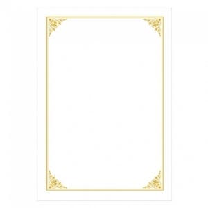 우진 로얄 금박상장용지 100매입 (G호박)