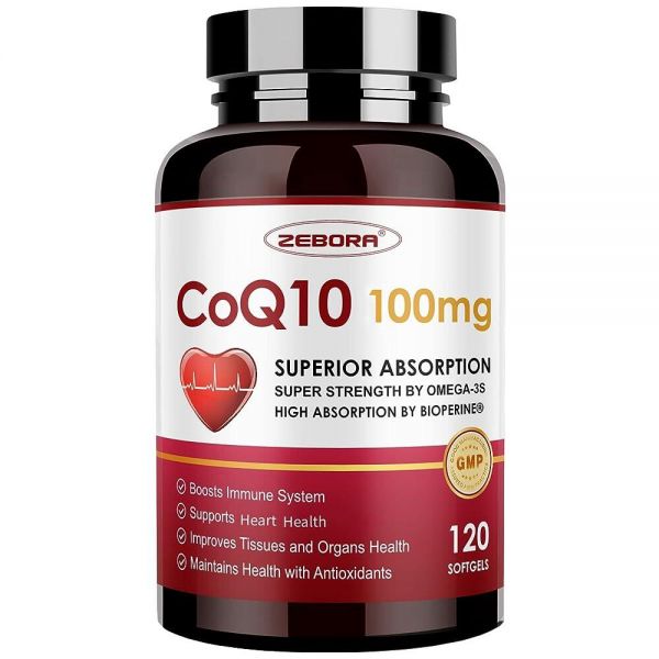 ZEBORA <b>CoQ10100</b>mg소프트젤 PQQ <b>바이오페린</b> 오메가3 고 코엔자임 Q10 물질 에너지 120회분 프리 3007566