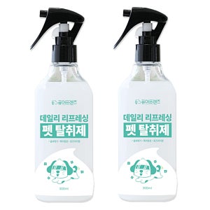 퓨어프렌즈 강아지탈취제 반려동물 오줌소변배변 냄새제거 고양이 향수스프레이 300ml, 2개