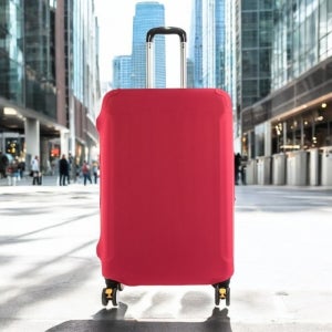 캐리어보호커버 캐리어케이스 여행러버 스판 캐리어커버 26 28형 레드