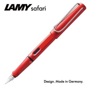 라미 사파리만년필 016EF(적색) 1개