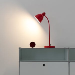 RUSTA 레드 단스탠드 미드센츄리조명 책상 스탠드 조명 독서등 마켓비 E26