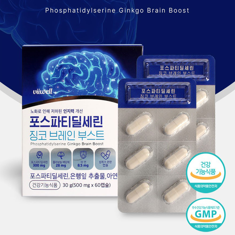 두뇌 인지력·기억력엔PS 포스파티딜세린 징코