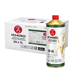 이치로 엔진오일 20통 1박스 세이류 15W50 100% 합성유 ESTER 오토바이