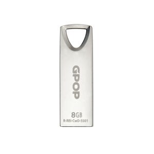 GPOP USB메모리스틱 샤인실버메탈 8G 1개