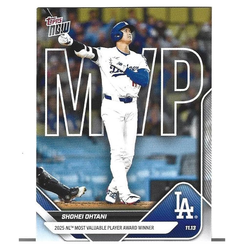 탑스 2025 오타니 쇼헤이 야구 카드 이제 OS7 다저스 MVP 수상 경력 4번째