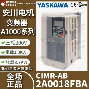 CIMR-AB2A0018FBA 야스카와 인버터 삼상 200V 중부하 3KW/14A 경부하 3.7KW/17.5A