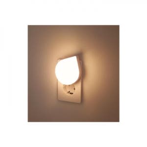 룸인커머스 LED 퐁퐁 취침등 광센서 전구색 1개