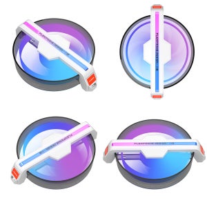 ALSEYE DM12-W 케이스 쿨러 Clear Frame 화이트, 1팩