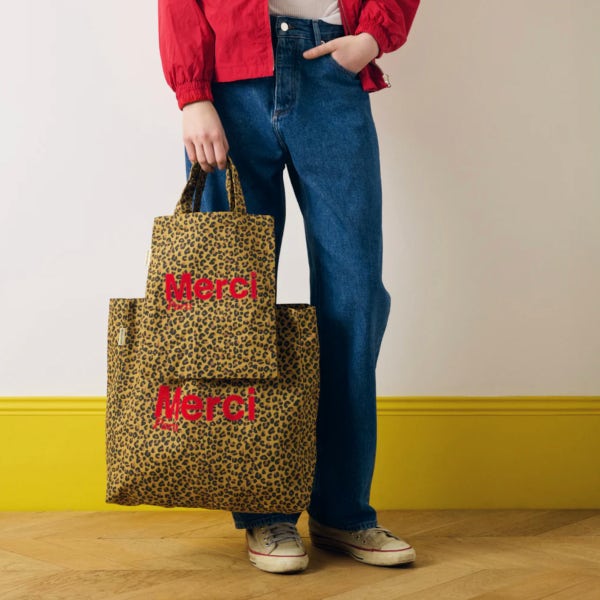 MERCI 메르시 에코백 2026신상 레오파드/레드 국내배송 파리 정품 (2size)