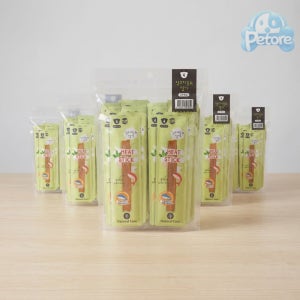 [+추가40p] 네츄럴코어 미트스틱 강아지 고기 육포간식 실꼬리돔+참치, 7g, 100개