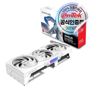 SAPPHIRE 라데온 RX 9070 XT PURE OC D6 16GB(화이트)