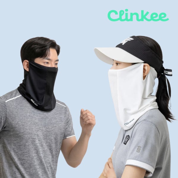 크링키 UV자외선차단마스크 쿨 냉감 안면 페이스 얼굴햇빛가리개 골프마스크 러닝 자전거
