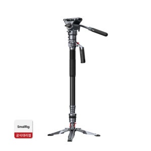 스몰리그 SR5565 비디오 모노포드 카본 파이버 원터치 유압식 헤드 영상촬영