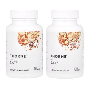 쏜리서치 SAT 밀크씨슬 (실리마린,아티쵸크,커큐민 복합체) 60캡슐 X 2통