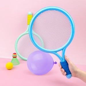 오아트 팡팡 배드민턴 라켓 세트 소프트볼 셔틀콕 풍선 포함 KC 어린이 안전 확인