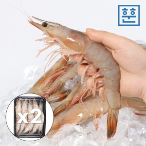 훈훈수산 제철 자연산 대하 암 서해 국내산 특대 왕새우 1kg, 2개