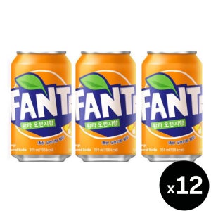 환타 오렌지, 355ml, 12개