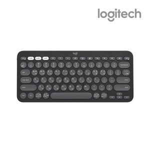 로지텍 K380S 페블 블루투스 무선 미니 키보드 한글자판 스모키블랙