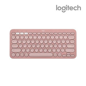 로지텍 K380S 페블 블루투스 무선 미니 키보드 한글자판 더스티로즈