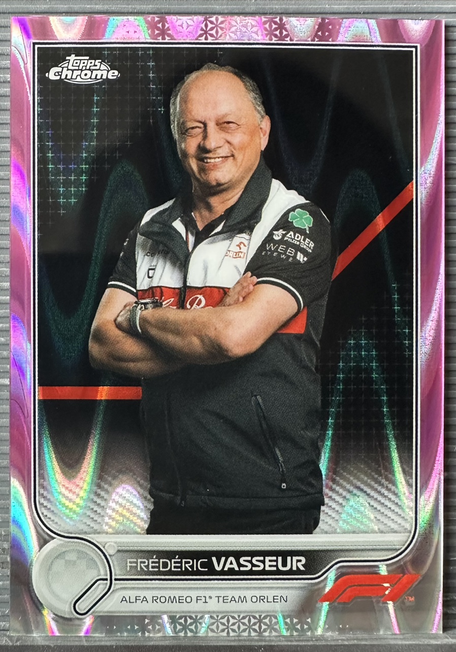2022 F1 프레데릭 바쇠르 08/75 TOPPS CHROME 카드 탑스 크롬