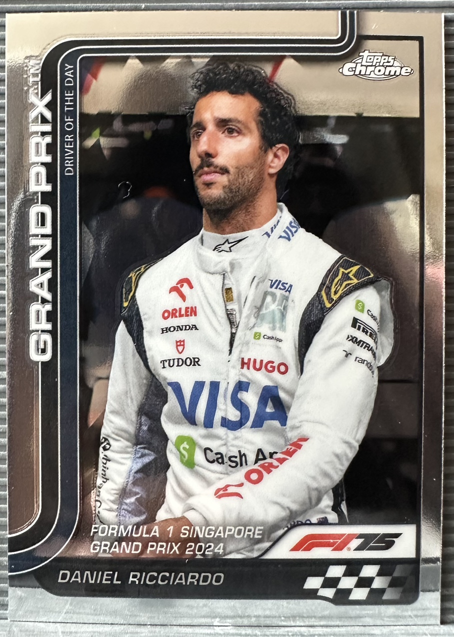 2025 F1 다니엘 리카르도 TOPPS CHROME 카드 탑스 크롬