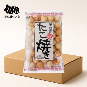 모노링크 타코야끼 볼 1box (1kg x 6봉) 20g x 50입