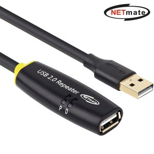 강원전자 넷메이트 USB 2.0 연장 리피터 연장케이블 40m, 1개