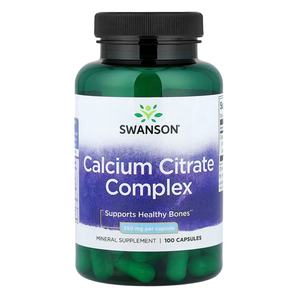 스완슨 <b>칼슘 시트레이트</b> 컴플렉스 250mg 100캡슐