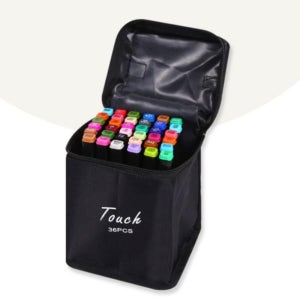 36색 전문가용 유성 마카펜 세트 드로잉펜 2개촉 스케