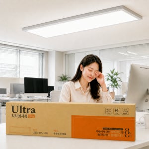 88라이팅 블루라이트차단 국산 LED 엣지등 평판등 사무실 방 거실 전등 면조명 울트라