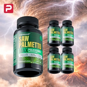 (300세트 한정) 나노웰 쏘팔메토 맥스(60소프트젤) 5병 옥타코사놀 호박씨오일 폴리코사놀 함유