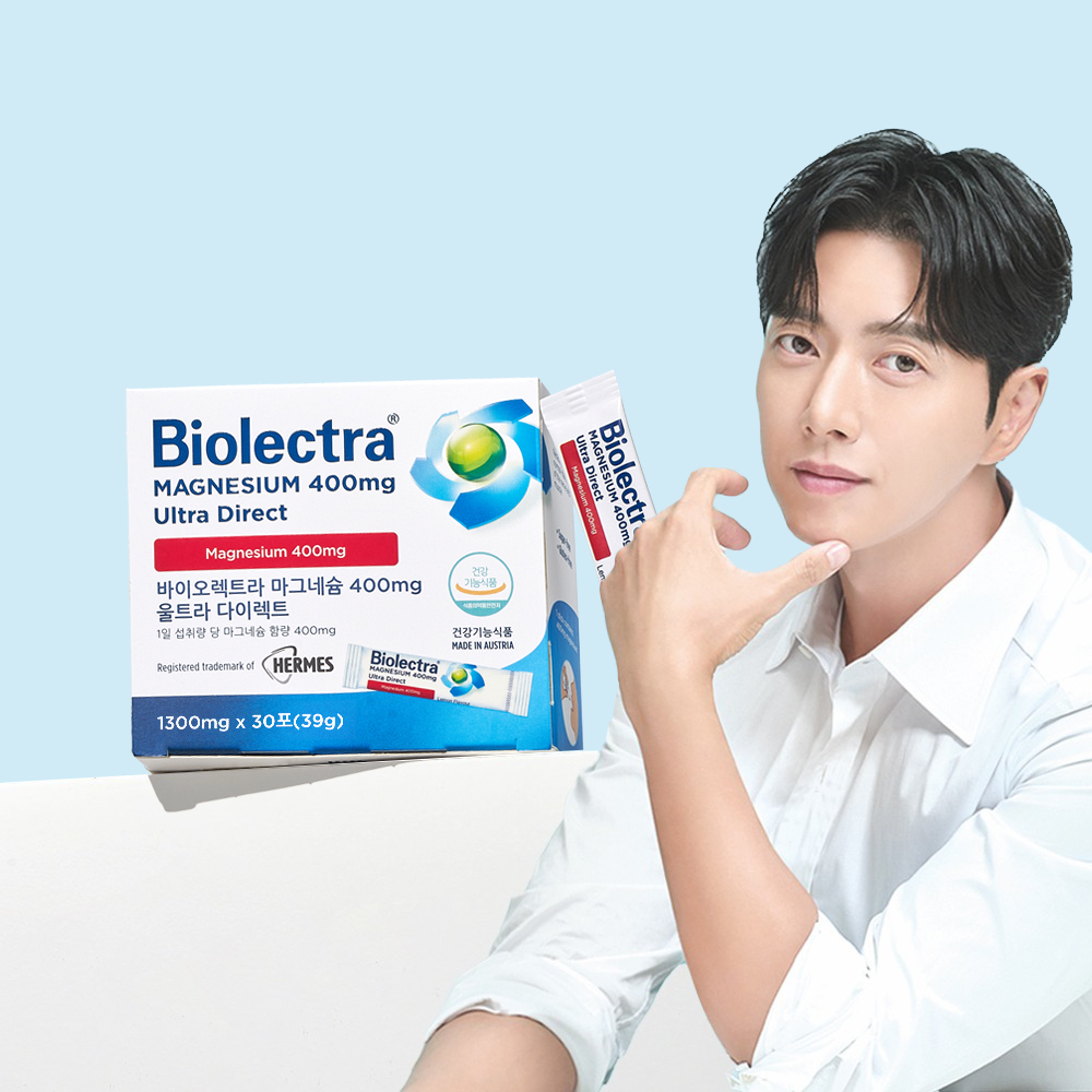 [공식] <b>바이오렉트라</b> 헤어메스 <b>마그네슘</b> 400 <b>울트라 다이렉트</b> 30포, 1개
