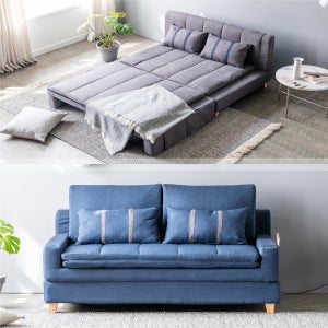 루니에 패브릭 2인용 접이식 소파&베드