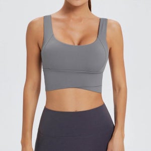 액티브 여성 스포츠브라 트레이닝 여성 나일론 탑 노와이어 데일리