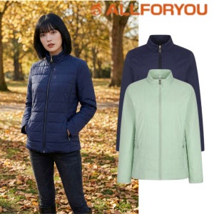 올포유 여성 봄 가을 꽃샘추위 간절기 2온스 패딩 퀄팅 스판 점퍼 이월상품 올라바어
