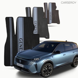 카새로이 푸조 3세대 올 뉴 5008 확장형 TPE 뉴코어 차량 고무 실내 바닥 발 매트 1열