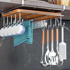 강력한 하중 스텐 주방거치대 1단 도마받침대 정리대 조리도구걸이