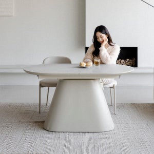 세레루나 포세린 세라믹 식탁 4인용 6인 확장형 테이블 1800