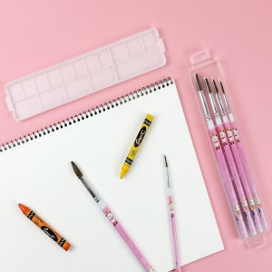 붓 팔레트세트 핑크 1박스 162개입 물감소분 미술팔레트 학생 수채화 파레트 수업용 초등